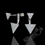 Сережки трансформери Трикутники 24080