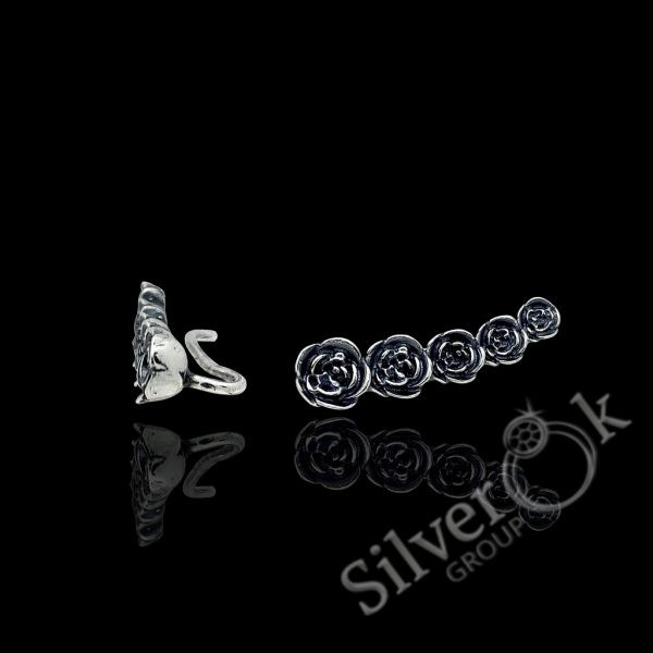 Сережки кафи Квіточки 24086 - Зображення 1