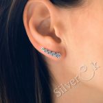 Сережки кафи Квіточки 24086 - Зображення 2