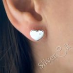 Сережки Сердечка з фіанітами 24089/99 - Зображення 2
