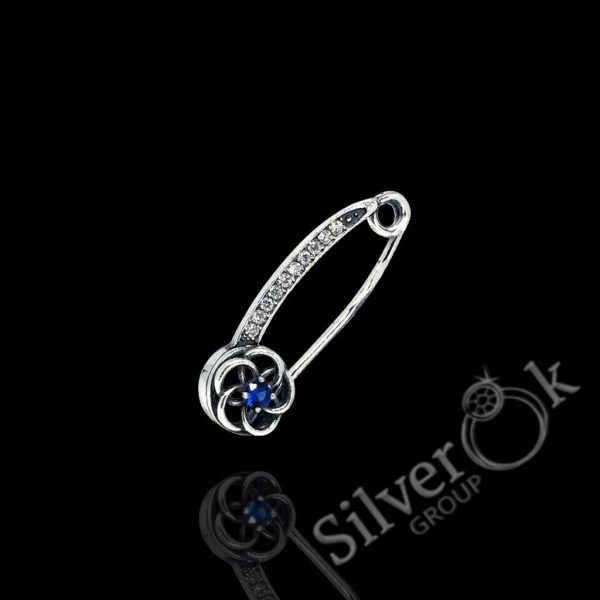 Шпилька з фіанітами 30137 - Зображення 4