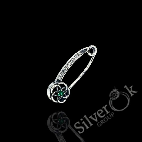 Шпилька з фіанітами 30137 - Зображення 5