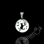 Кругла підвіска з Образом Кішки 34094