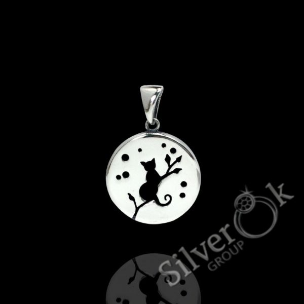 Кругла підвіска з Образом Кішки 34094 - Зображення 1