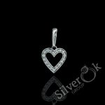 Підвіска Серце з фіанітами 34112