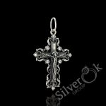Ажурний хрест з фіанітами 35044