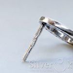 Круглі сережки з фіанітами 23283/1 - Зображення 6