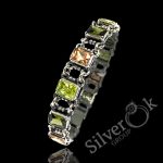 Браслет з прямокутними фіанітами 50039