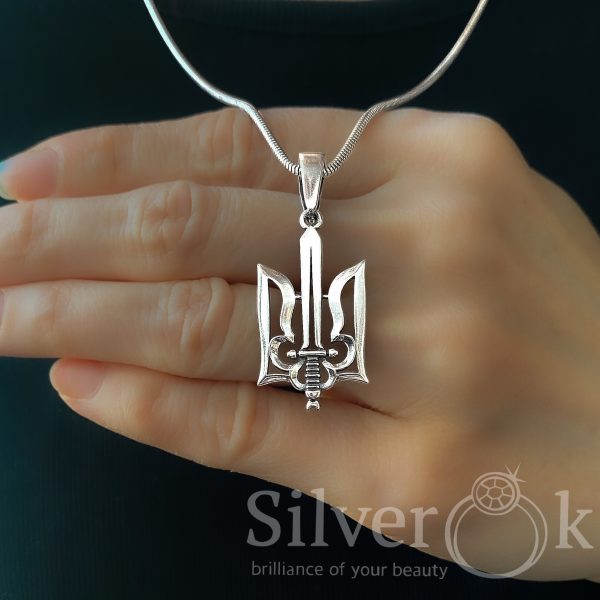 Підвіска Тризуб з Мечем 32094/5 - Зображення 2