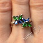 Каблучка з Двома Метеликами 81068 - Зображення 3