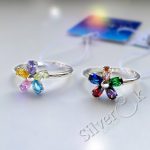 Каблучка Кольорова Квітка 81075 - Зображення 2
