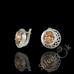 Круглі сережки 82049 - Зображення 3