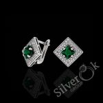 Сережки з квадратами 82052 - Зображення 4