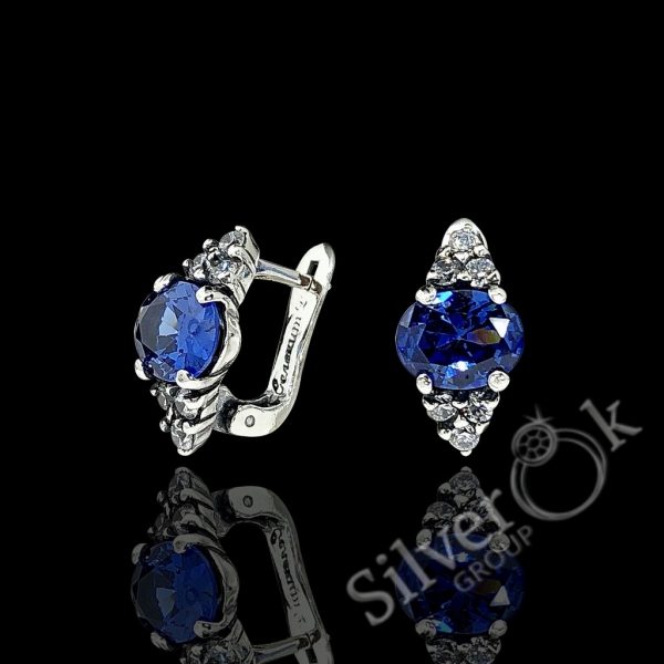 Сережки в класичному стилі 82054 - Зображення 1