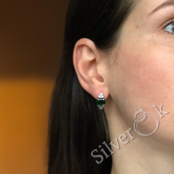 Сережки в класичному стилі 82054 - Зображення 2