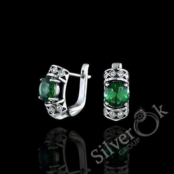 Сережки в класичному стилі 82065 - Зображення 1