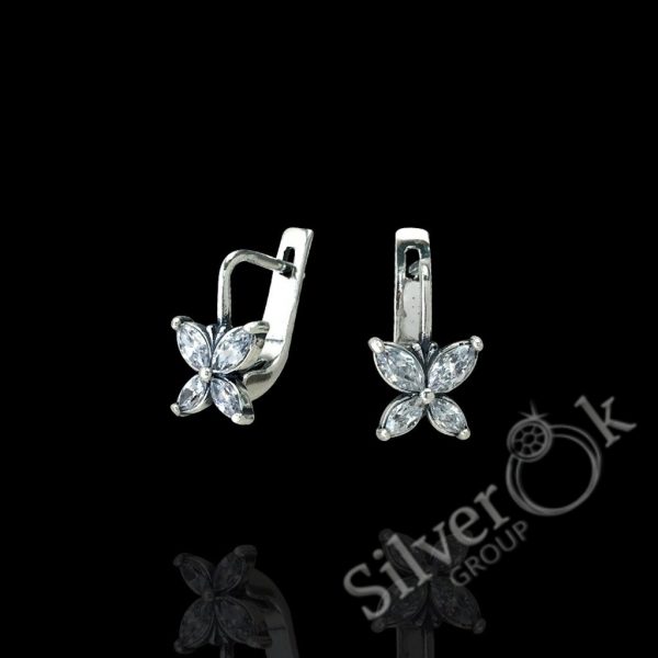 Сережки Метелики 82068 - Зображення 1