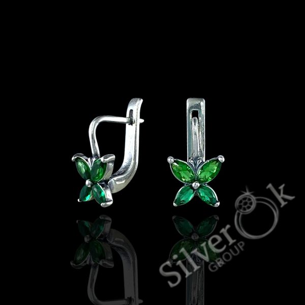 Сережки Метелики 82068 - Зображення 7