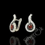 Сережки з фіанітами 82069