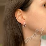Сережки з фіанітами 82069 - Зображення 3