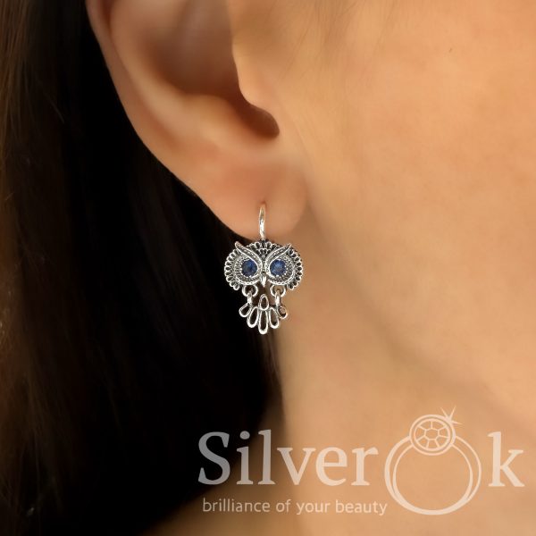 Сережки Сови 82070 - Зображення 3