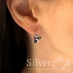 Сережки Кольорові Квіточки 82075 - Зображення 3