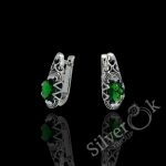 Вишукані сережки з візерунками 82091