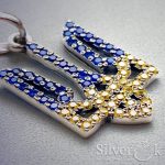 Підвіска Тризуб з фіанітами 32094/4 - Зображення 4