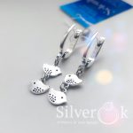 Сережки з підвісками Пташками 24025 - Зображення 3