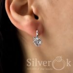 Сережки у вигляді Квітки 20453 - Зображення 2