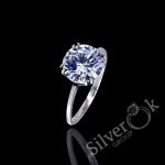 Каблучка з великим фіанітом 10422