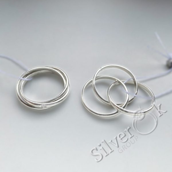 Каблучка Трініті з фіанітом 11000/2 - Зображення 3