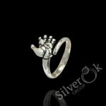 Каблучка Долоня з фіанітом 12025