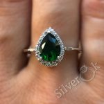 Каблучка Крапля з фіанітами 14069/1 - Зображення 2