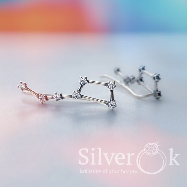 Сережки кафи Сузір'я 24021 - Зображення 3