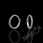 Маленькі сережки конго з фіанітами 23099