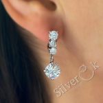 Сережки з підвіскою 23267 - Зображення 2