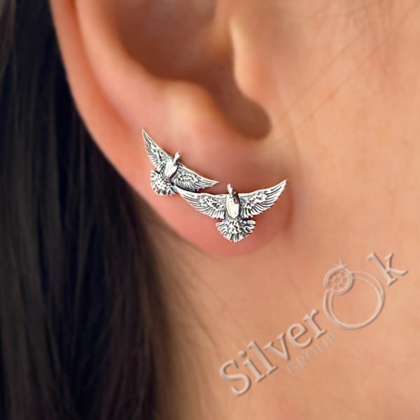 Сережки кафи Два Голуби 24057 - Зображення 2