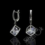 Сережки фіаніт в Кубі 24061