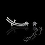 Сережки кафа та пусета Зірка 24093/1