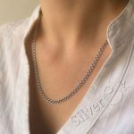 Ланцюжок Плоский Бісмарк 6007/6 (3.5мм) - Зображення 2