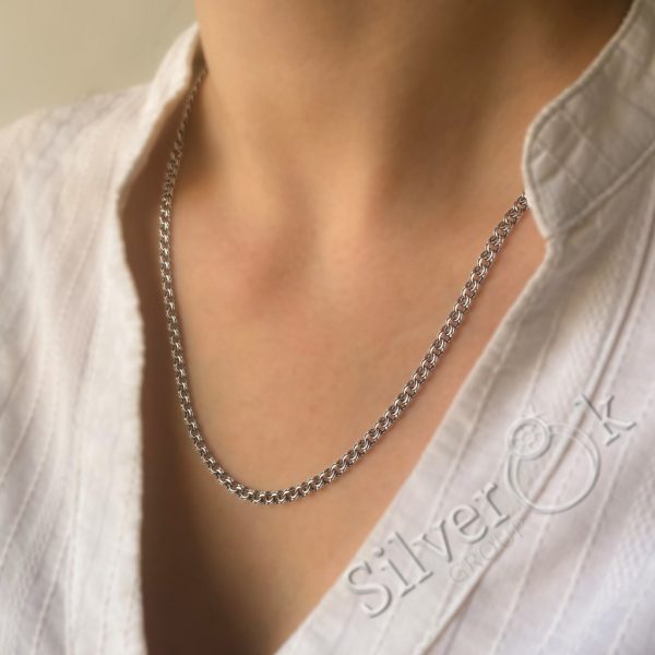 Ланцюжок Плоский Бісмарк 6007/6 (3.5мм) - Зображення 2