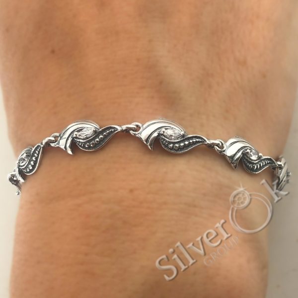 Браслет з фіанітами 50027 - Зображення 2