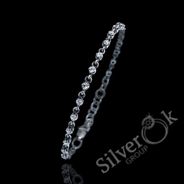 Браслет регульованої довжини з фіанітами 52007 - Зображення 1