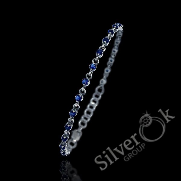 Браслет регульованої довжини з фіанітами 52007 - Зображення 4