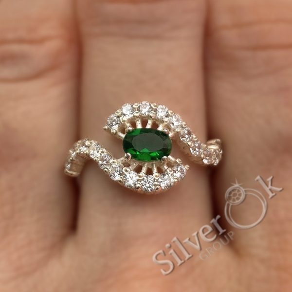 Каблучка з фіанітами 81069 - Зображення 2