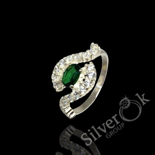 Каблучка з фіанітами 81069 - Зображення 1