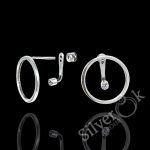 Круглі сережки трансформери 82087