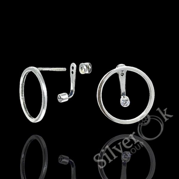 Круглі сережки трансформери 82087 - Зображення 1