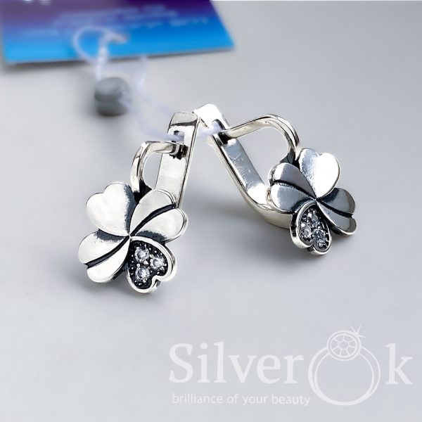 Сережки Чотирилисник 82089 - Зображення 4